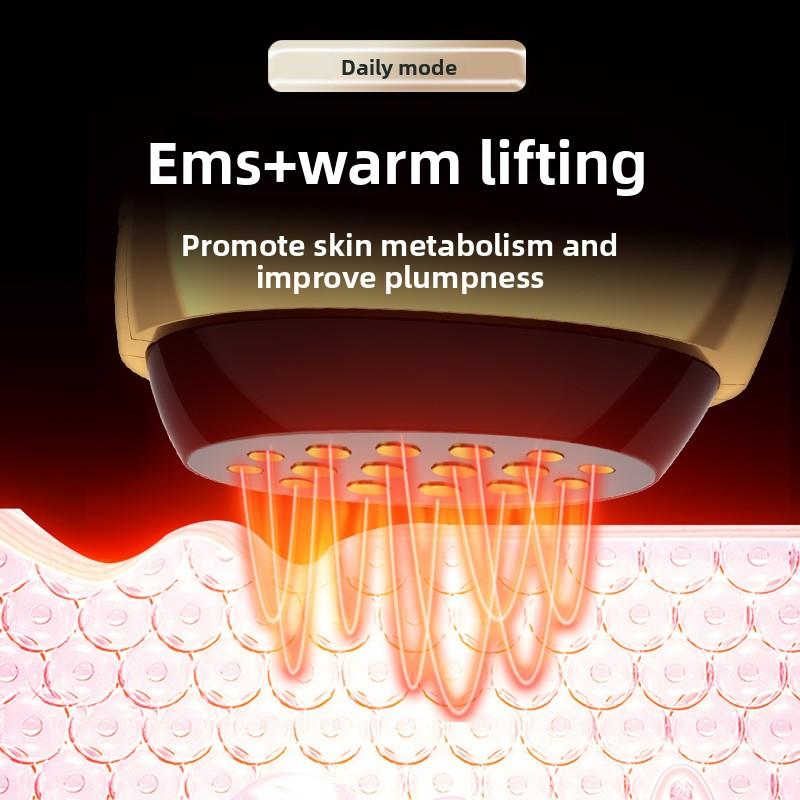 Elektrisches Hochfrequenz-Schönheitsinstrument für den Hausgebrauch, Gesichtslichter-Muster, Aufhellung und Verjüngung, Einschleusgerät, Heiße Kompresse, EMS, Gold-Kollagen-Kanone