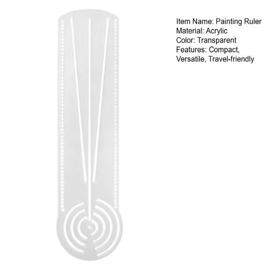 Acrylic Drawing Stencil Portable Artist Template Guide for Paper Fabric Wood Travel-friendly Drawing Tool for Sketching Doodling Painting