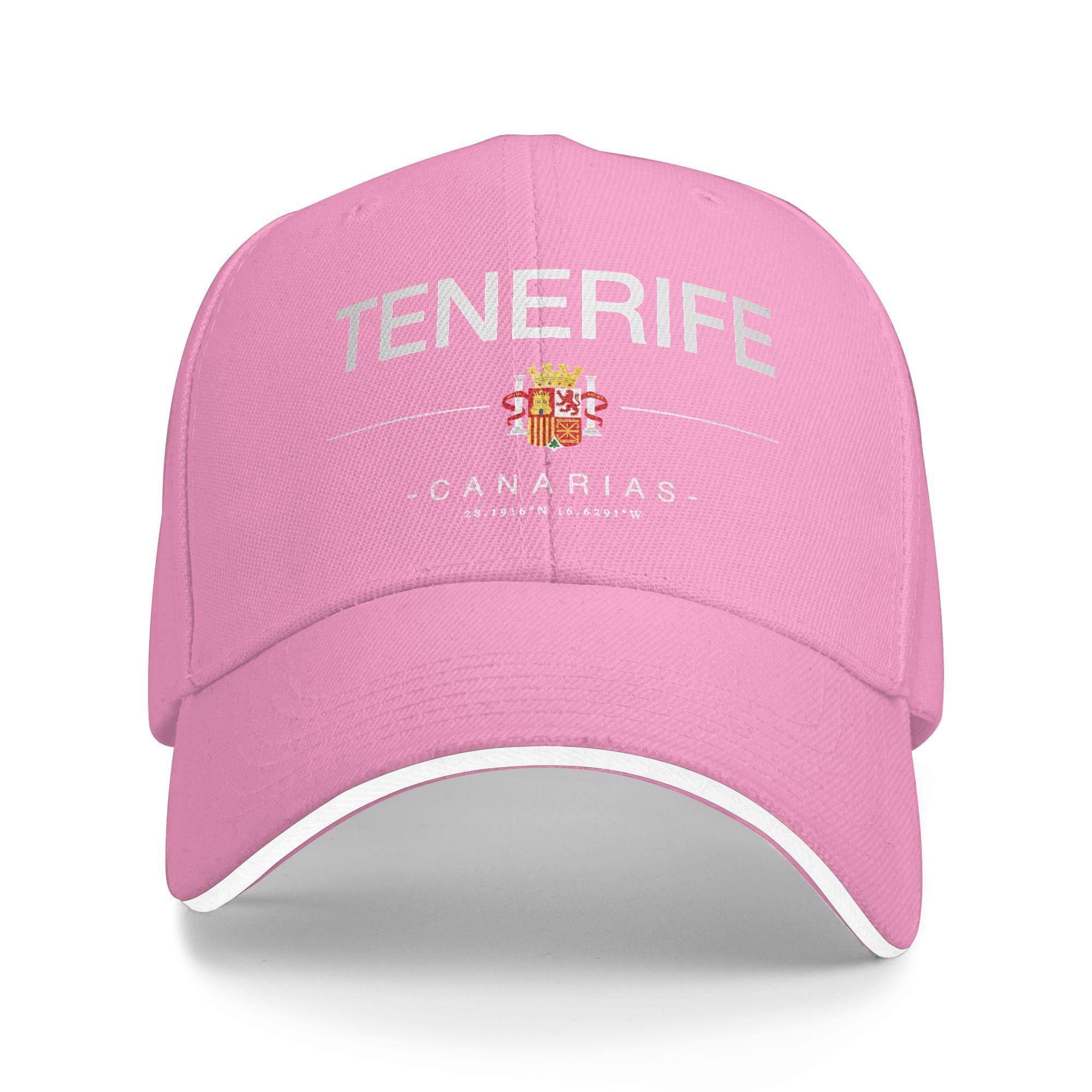

Tenerife Baseball Cap Trendy Trucker Hat Spring Unisex Men Outdoor Sport Baseball Caps One Size розовый