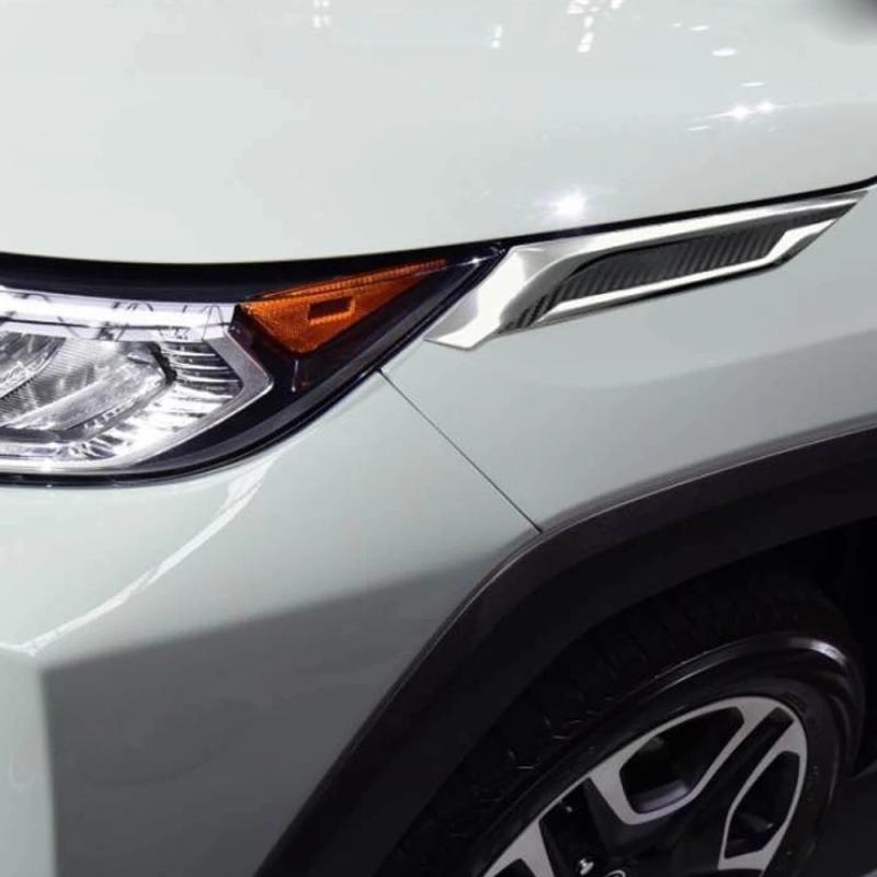 For Toyota RAV4 RAV 4 XA50 - Hybrid ABS Car Headlight Leaf Board Decoration On Shark Gills Trim External Accessories