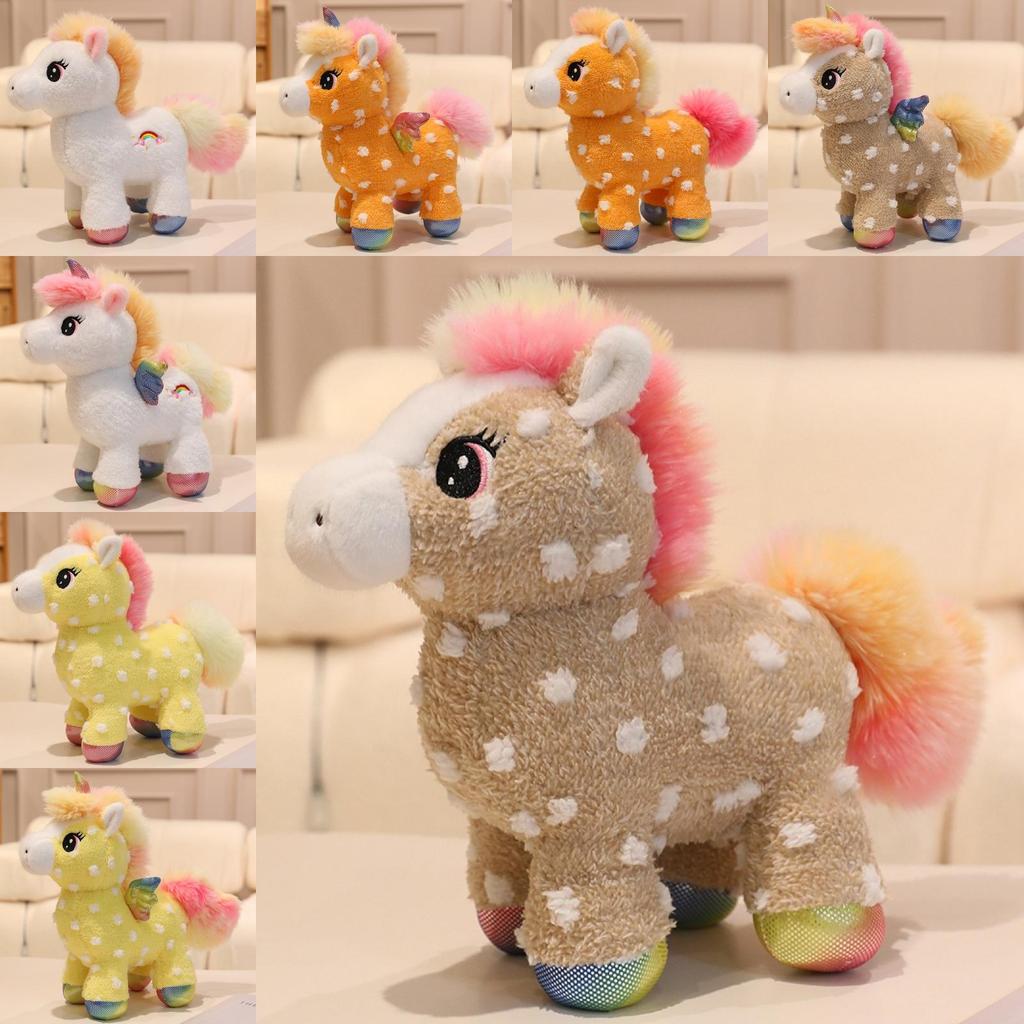 Unicorn Plush Toy Animal Figurine With Short Plush Material For Kids Gift And Collection