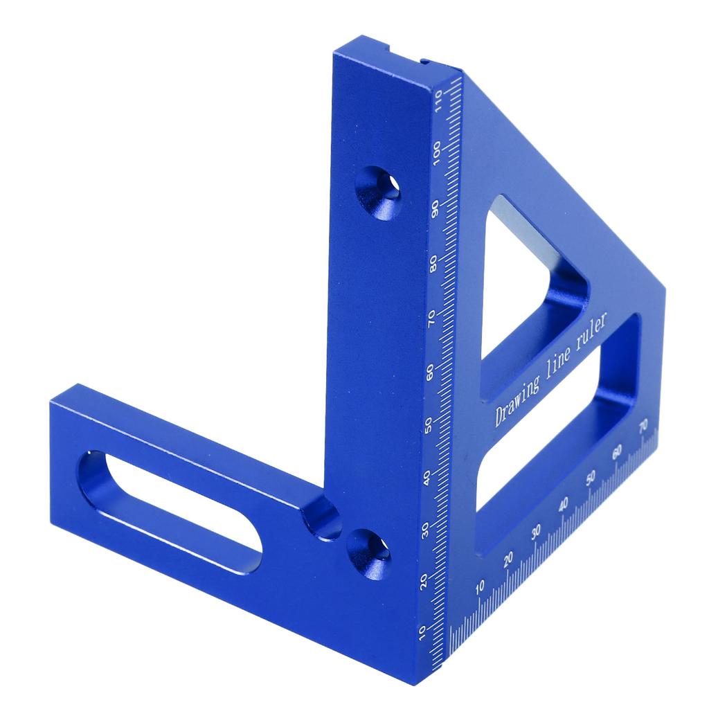 3D Multi Angle Measuring Ruler 45 90 Degree Aluminum Alloy Woodworking Square Protractor Miter Triangle Ruler Layout