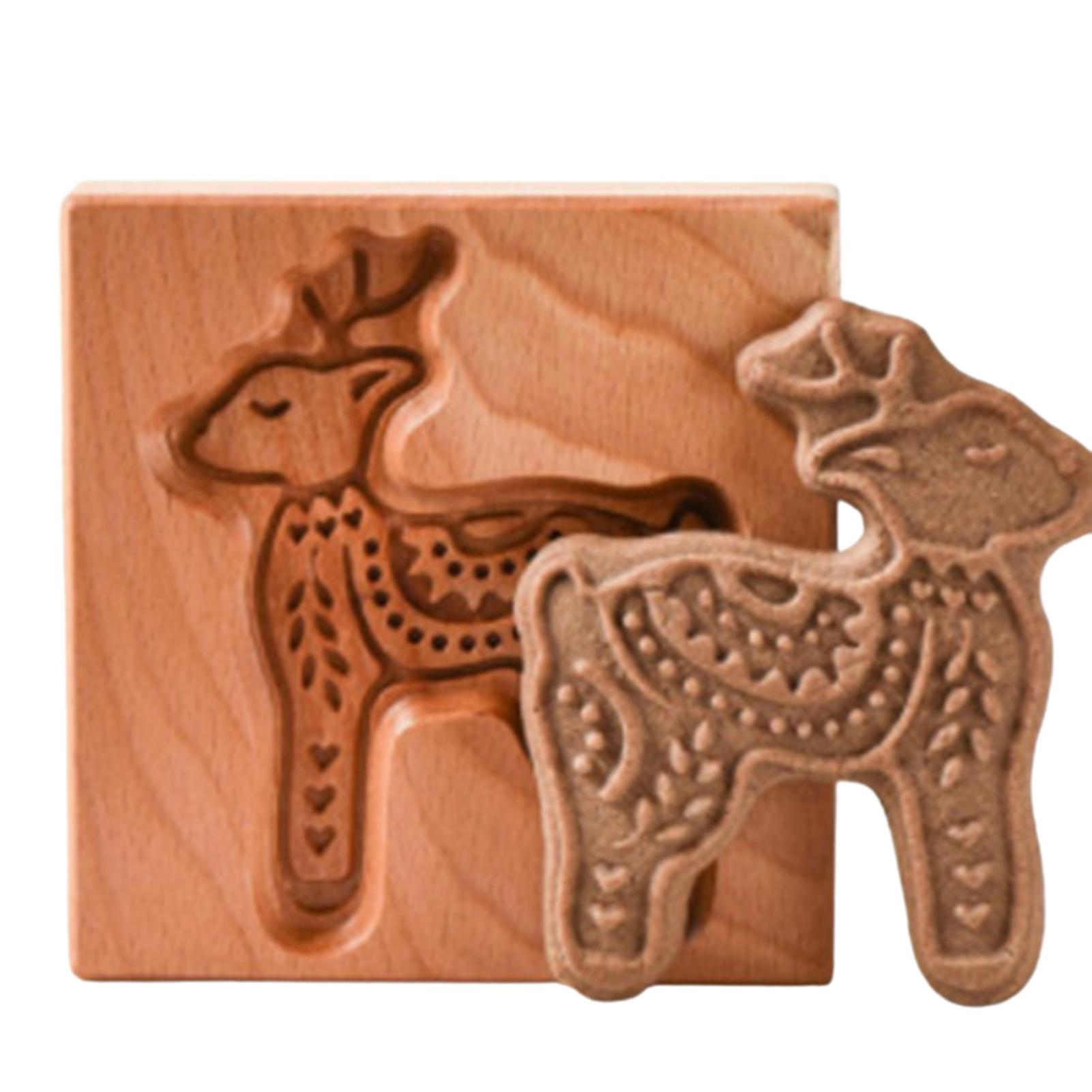 

Резные деревянные трафареты для выпечки печенья, трафареты для имбирного печенья своими руками, практичные кухонные инструменты, простота в эксплуатации