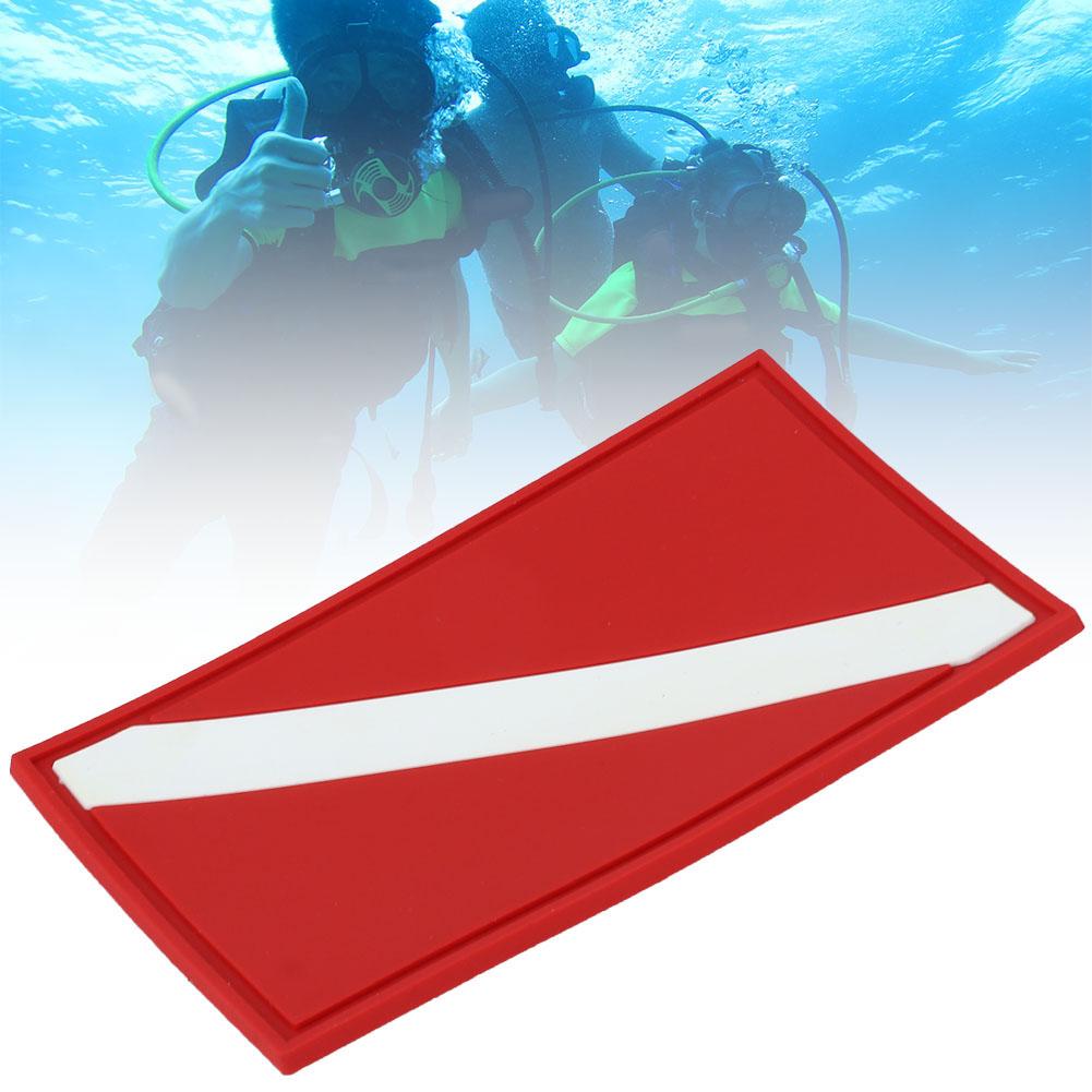 Outdoor PVC Scuba Diving Flag Patch Diver Down Backpack Badge Replacement Accessory