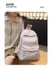 Versatile Letter Print Backpack for Students - Large Capacity for Junior High, High School, University, and Commuting.