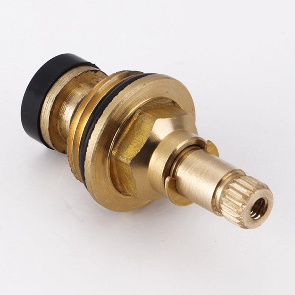 Brass Faucet Tap Valve Spool Faucet Cartridge Hot And Cold Water Spool G1/2 20 Tooth Cartridge Valves Bathroom Accessories