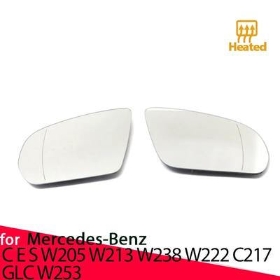 Side  Heated Electric Wide Angle Wing Mirror Glass For Mercedes-Benz  C E S GLC W205 W213 W238 W222 C217 C253 X205 X253