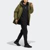 Adidas Terrex Mid Down Hooded Jacket Men Outerwear Military-Green HM9716