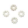 S925 Sterling Silver Flower Base Connector Bead for DIY Bracelet & Necklace