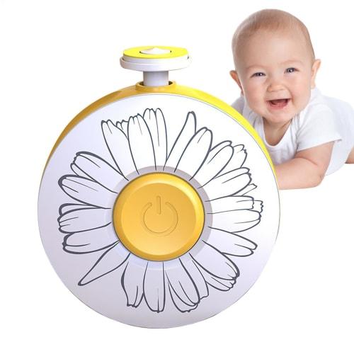 

Baby Nail Trimmer | Safe Rechargeable File Manicure Set, Electric Baby Nail File with Built-in 600mAh Battery and 6 Grinders for Toes and Nails, Essen