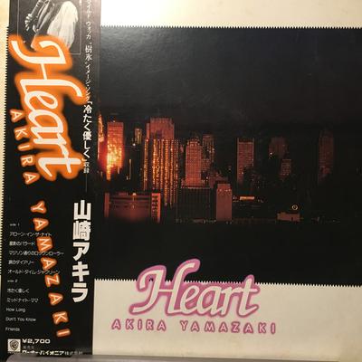 LP Record AKIRA YAMAZAKI  Heart L12015W WARNER Japan Obi Japanese PopRock Used