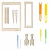 Wooden Hand-Knitting Kit Lightweight Yarn Weaving Tools Mini Loom Machine  Weaving Lover
