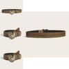 Ceinture en Cuir pour Homme avec Boucle en Alliage et Rivets Vintage Parfaite pour un Style Streetwear Décontracté