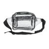Waist Bag Clear PVC Waterproof Fanny Pack Zipper Large Capacity for Travel Sports