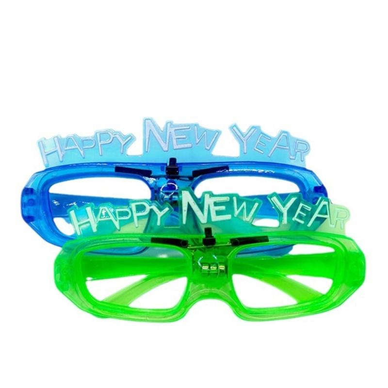 Multi Color Glowing Plastic Glasses With Replaceable Battery Easy to Operate Perfect For Dance Parties Celebrations