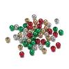 20-100pcs Christmas ABS Plastic Colorful Round Beads 6-12mm Spacer Loose Beads for DIY Earrings Bracelet Jewelry Making Supplies