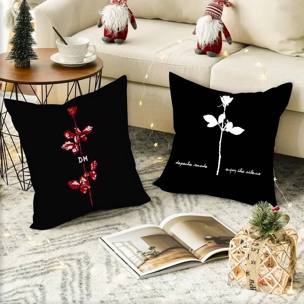 Band D-depeches black Mode  Pillowcases cushion covers living room sofas home decor gifts