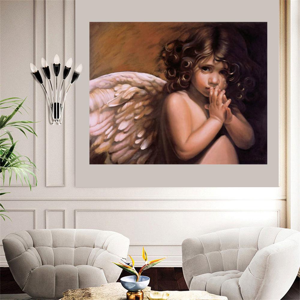 5D DIY Diamant Engel Baby Home Dekoration Diamant Mosaik DIY Diamant Stickerei Kristall voll quadratisch / rund