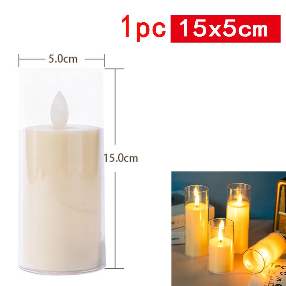 Rote, flammenlose LED-Kerzen mit Schwenkfunktion, batteriebetrieben, elektronische LED-Lampe, Halloween-Dekoration