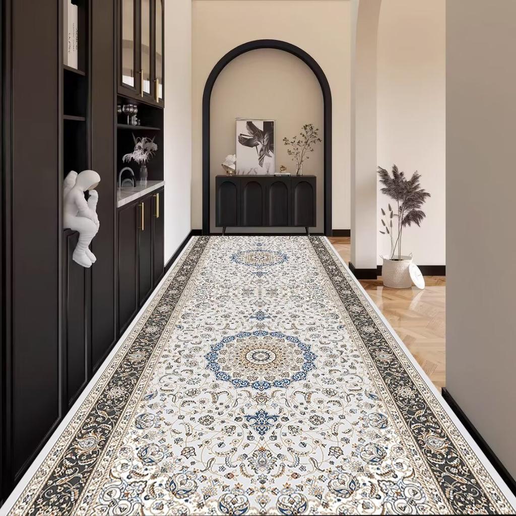 Persian Corridor Carpet Retro Decoration Home Hall Passageway Runner Rug Non-slip Stairway Carpets Customizable Luxury Aisle Mat