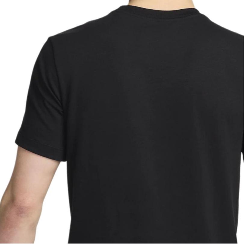 Nike T Shirts Men's Black Crew Neck Moderate Straight Fit FV8361-010
