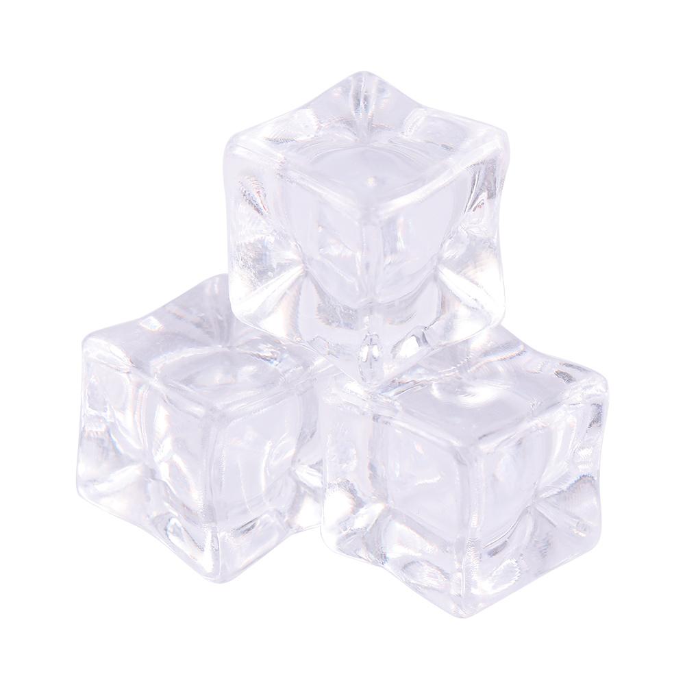 DIY Accessories Decoration Crafts Artificial Ice Fake Crystal Acrylic Cubes Simulate Ice Cubes