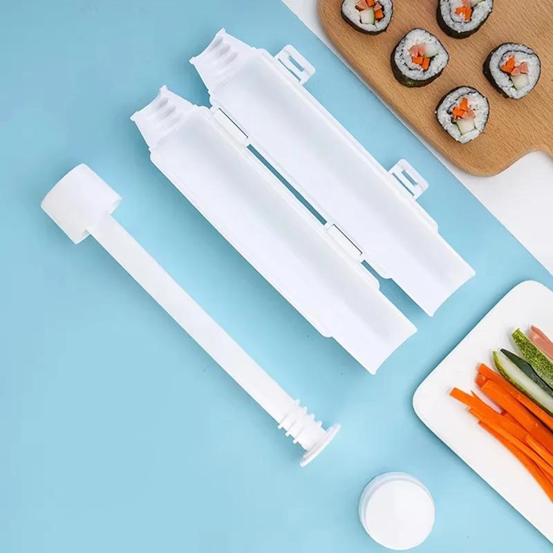 DIY Food Grade Sushi Mold Cylindrical Rocket Sushi Tube Tool Rice Ball Nori Rice Mold Kitchen Portable Hand Cooking Making