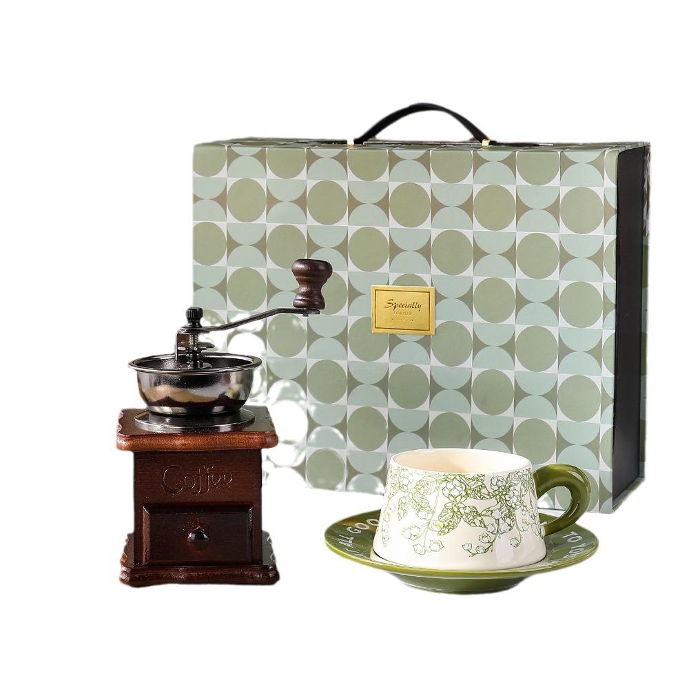 Gifts Coffee Cup Set Bridesmaid Souvenir Teachers' Day Gift Box For Teachers Hand Grinder Coffee Machine Birthday Gift