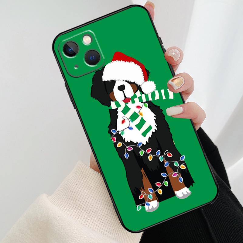 Funny Bernese Mountain Dog Phone Case For iPhone 17 Pro Max 16 15 14 11 12 13 Pro Max mini 15 16 Plus 16e 17 Air Cover