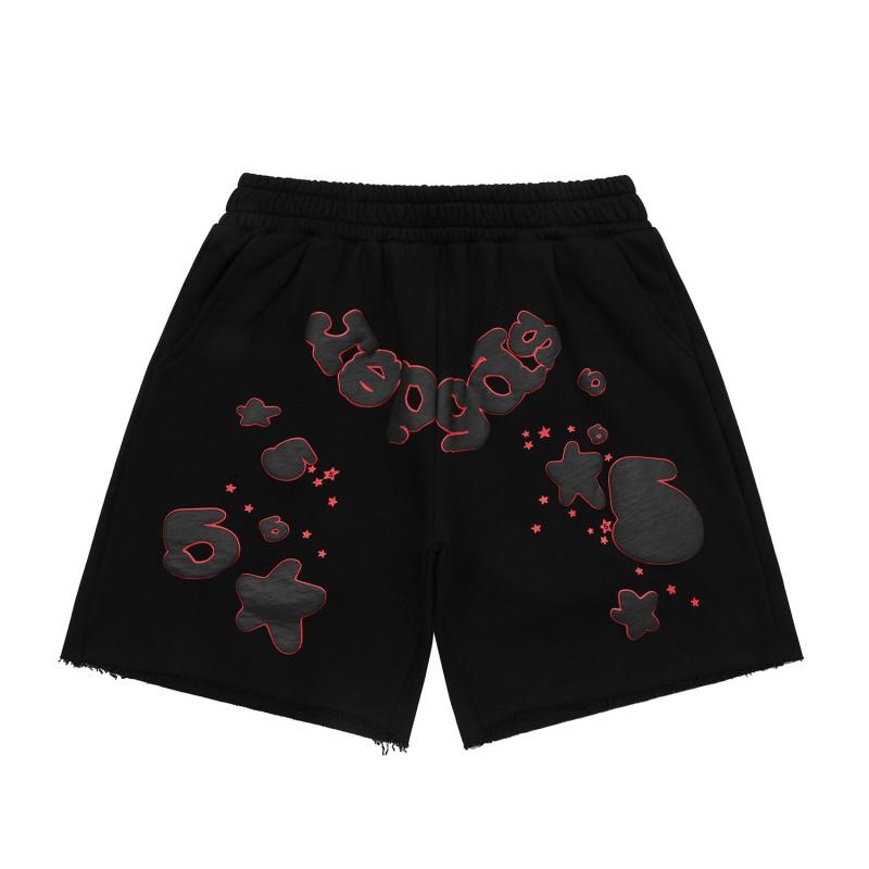 SP5DER Web Streetwear Šortky Hip Hop Styl 5 Palců Pár