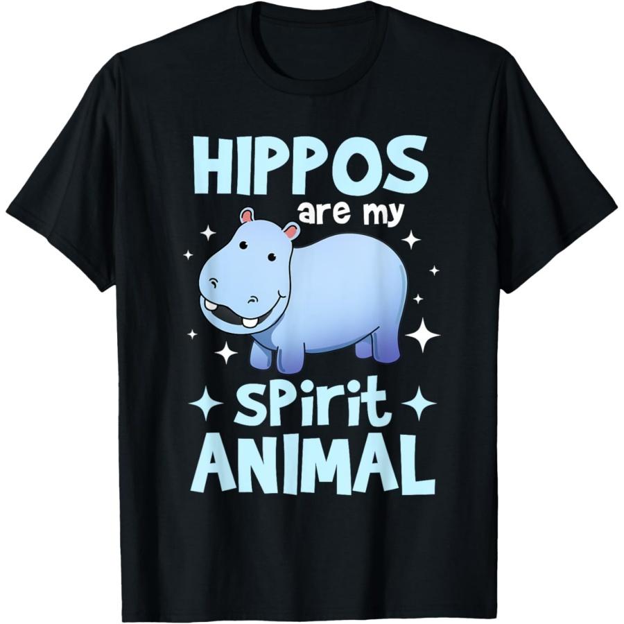 

Hippos Are My Spirit Animal Hippopotamus Gift T-Shirt XXXXXL