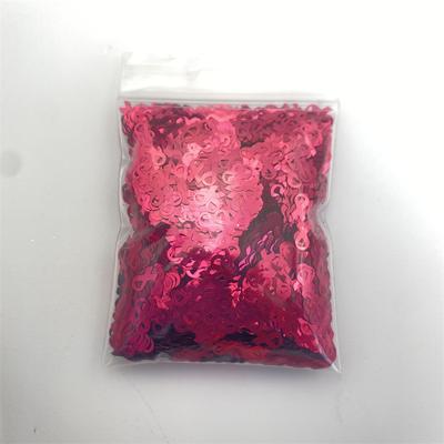Brokatowe cekiny 1 szt. 10 g w torebce 6 mm w kształcie wstążki jedwabnej w kolorze czerwonym do prac artystycznych żywica epoksydowa do paznokci walentynki