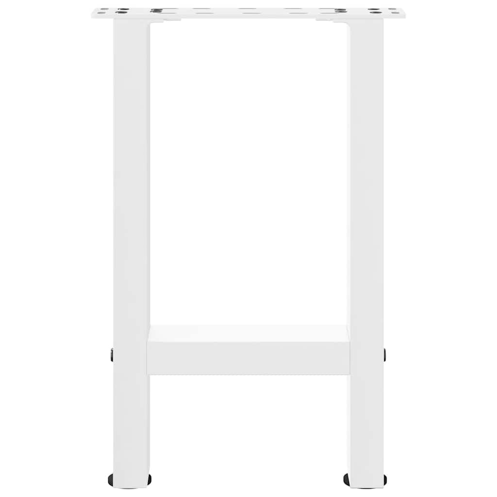 Vidaxl Nogi Do Stolika Kawowego, Białe, 2 Szt., 28X(42-43) Cm, Stal