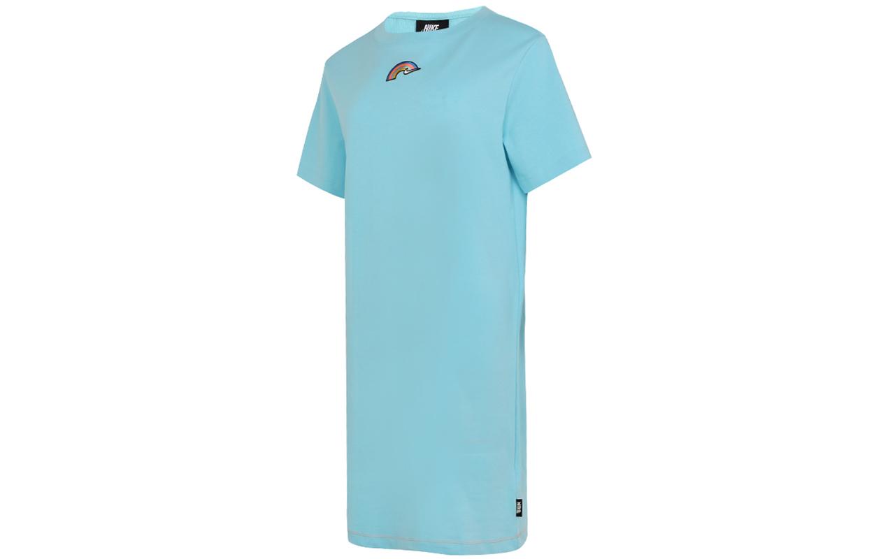 

Nike Short Sleeved Dress Women s Pink Blue DJ6202-484 XS