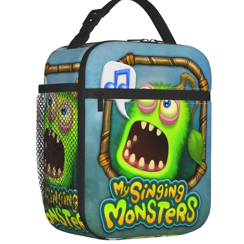 My Singing Monsters Characters Insulated Lunch Bag Leakproof Cartoon Anime Game Cooler Thermal Lunch Tote Kids School Children