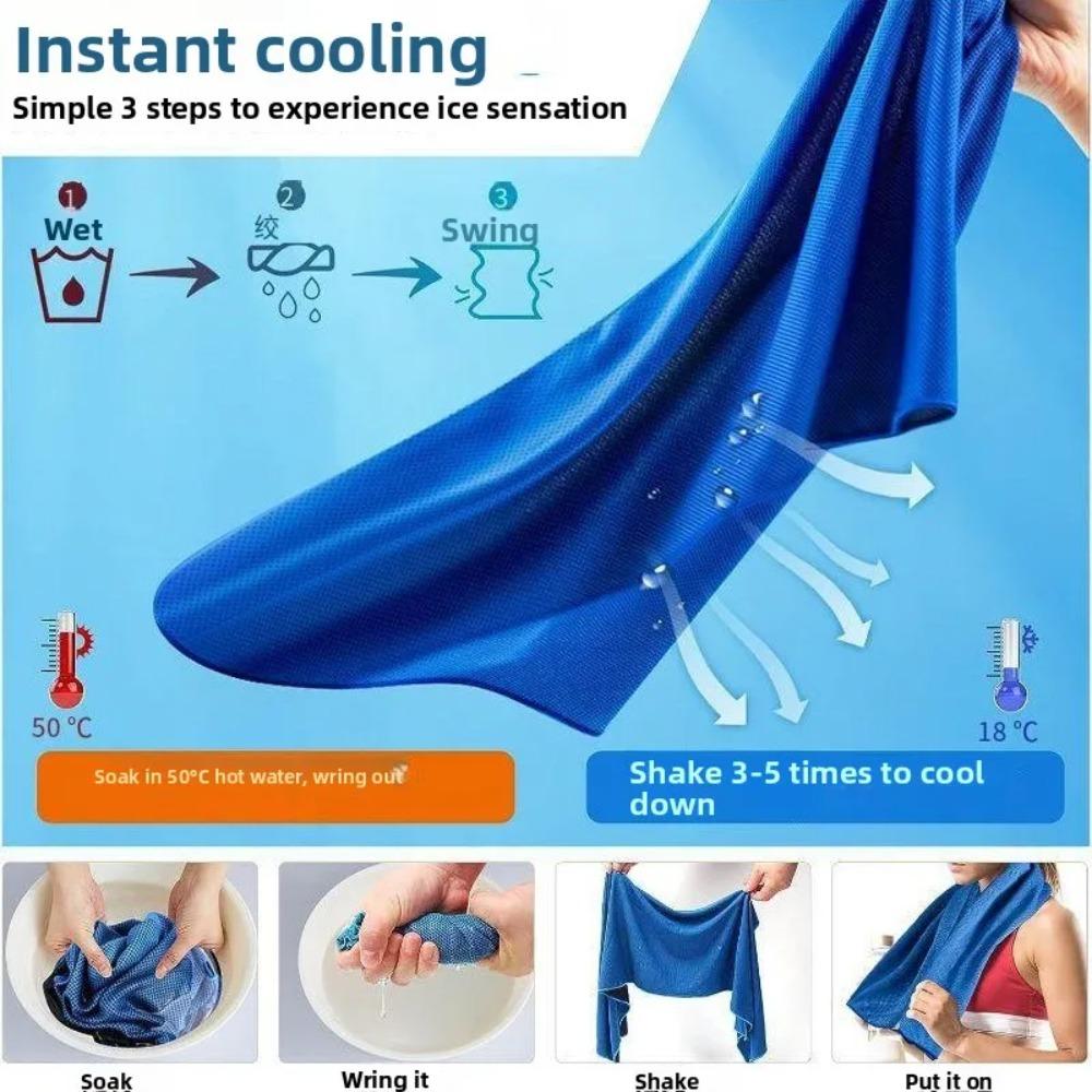 Polyester Quick Dry Towel Soft Microfiber Towel Portable Cooling Towel  Yoga