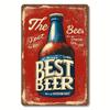 Retro Beer Theme Metal Tin Sign Bar Kitchen Wall Art Decor