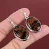 Mahogany Obsidian Earrings Genuine Gemstone Handmade Jewelry 925 Sterling Silver Earring Dangle Earring Brand New Jewelry Gifts For Friend