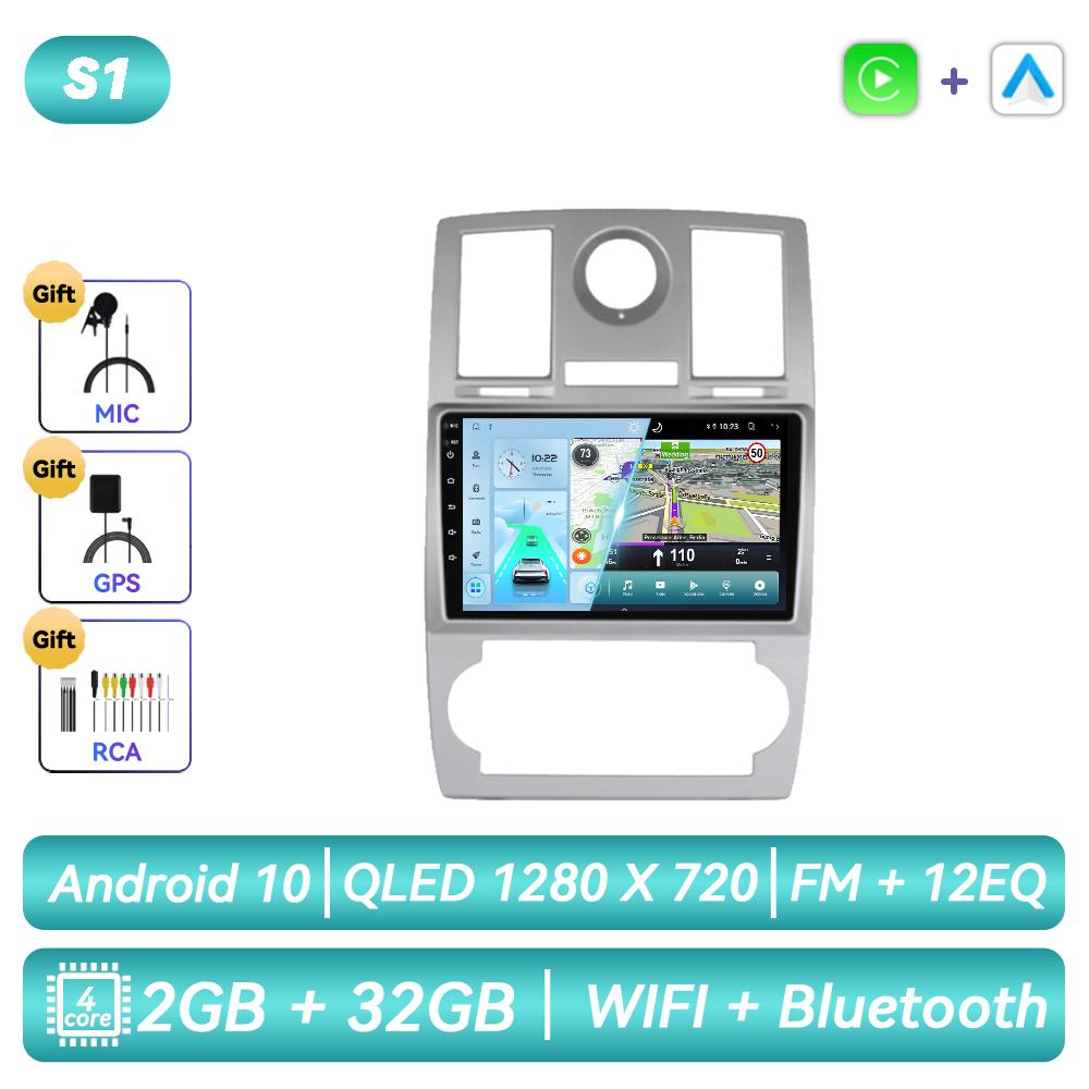 For Chrysler 300C 2005 - 2010 Android Car Radio Multimedia Video Player Navigation GPS Carplay Touch Screen Auto Stereo Intelligent Systems