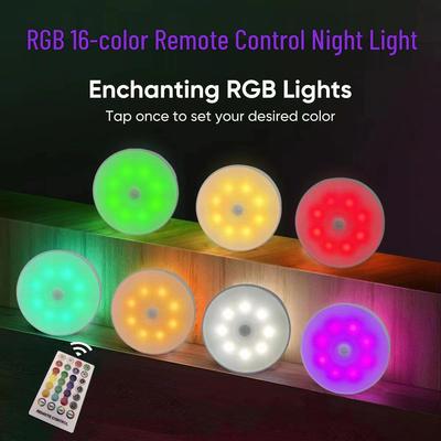 RGB 16-Color Long-Lasting Remote LED Night Light for Parties & Wine Cabinets