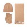 Warm Knitted Hat, Scarf & Touchscreen Gloves Set