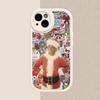 C-Christmas G-Green M-Monsters Phone Case Hard Leather For iPhone 16 15 14 13 12 Mini 11 14 Pro Max Xs X Xr 7 8 Plus Fundas