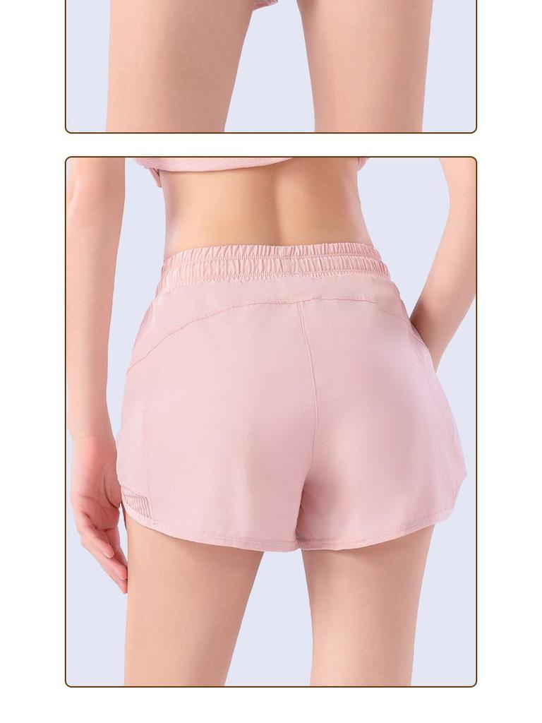 Women's Yoga Shorts, Quick-Dry, Breathable, Loose Fit, Anti-Exposure, Ideal for Spring/Summer Outdoor and Running Activities