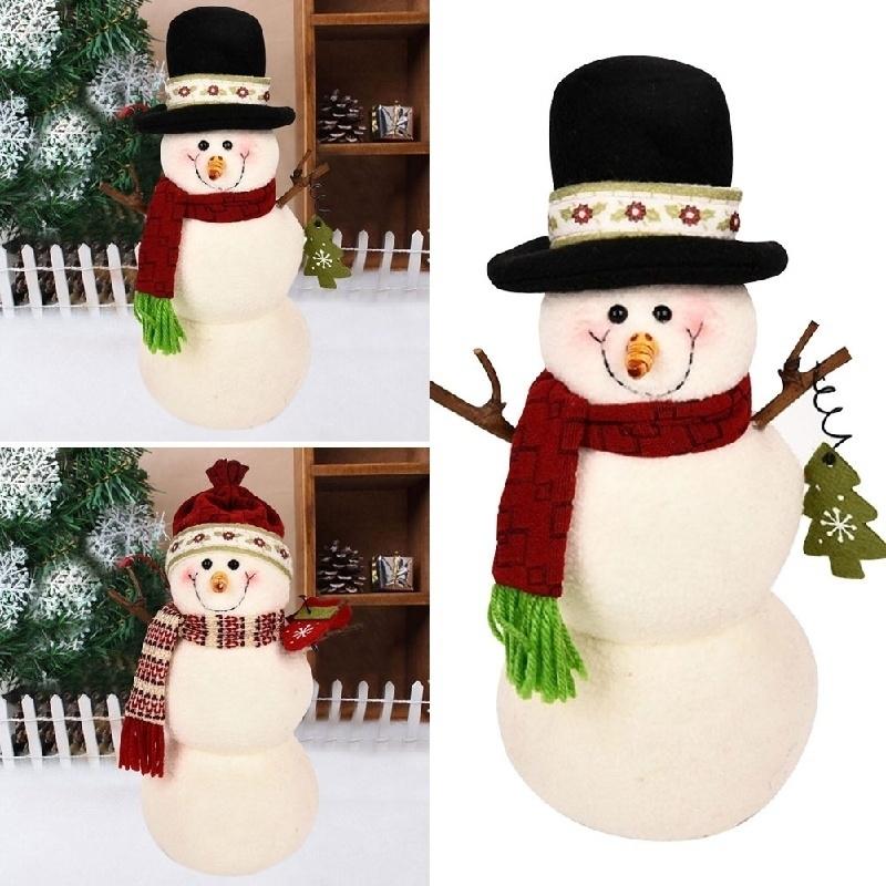 

Рождественская кукла плюшевая игрушка снеговик рождественское украшение red hat