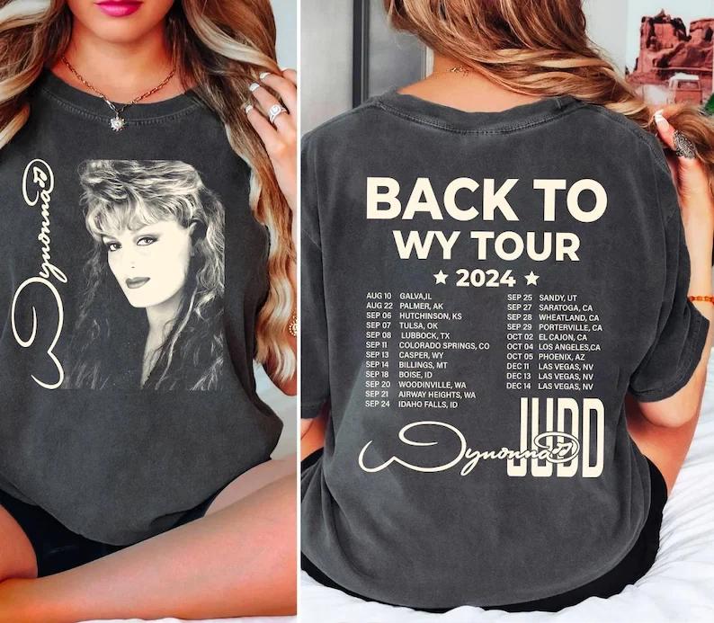 Koszulka na koncert country The Judds, Back to Wy world lata 90. koszulka country