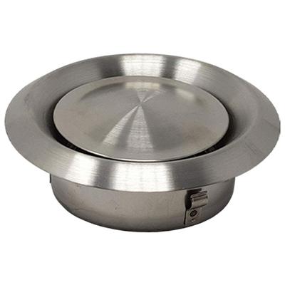 Ventilation Port Stainless Steel Vent Air Outlet Indoor Metal Cover Outlet Silver Wall Air Vent Circular Exhaust Grille