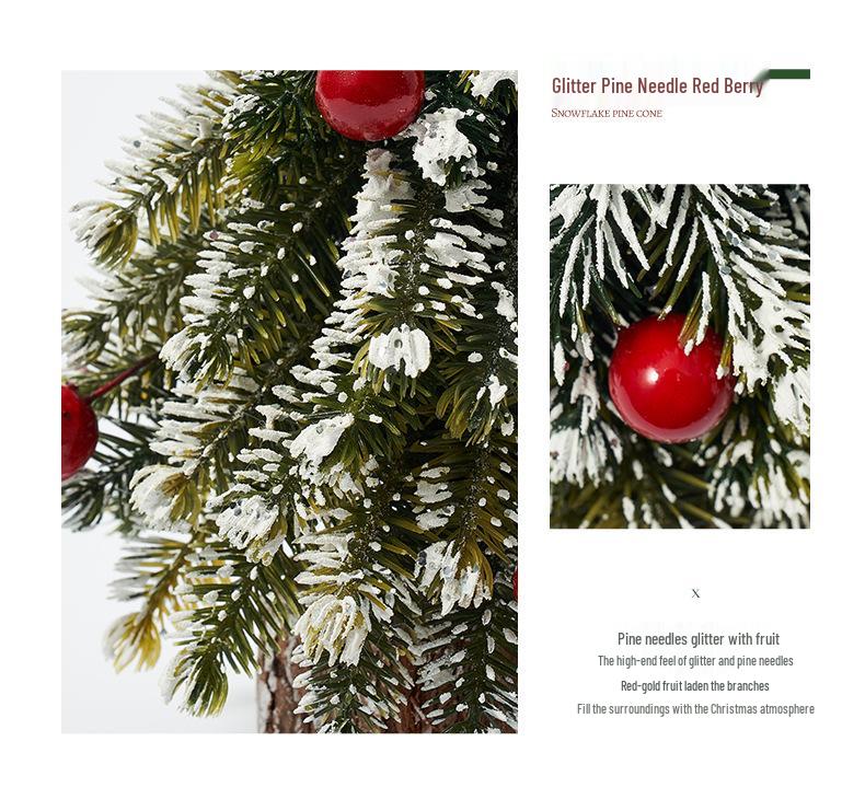 Mini Christmas Tree Ornament: Desktop Decoration & Holiday Photo Prop 2024
