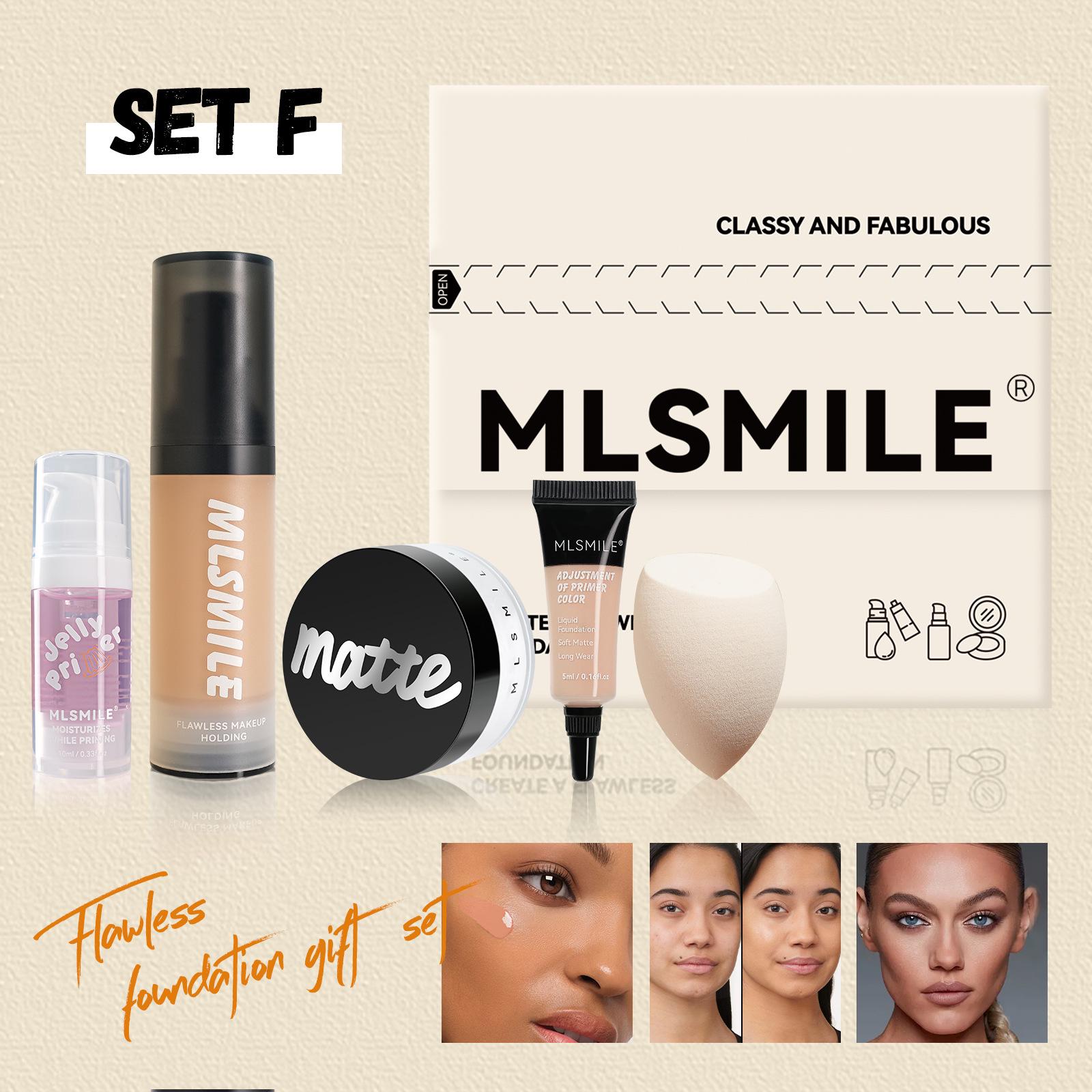 

Exclusive 5-Piece Matte Foundation & Loose Powder Beginner Makeup Set