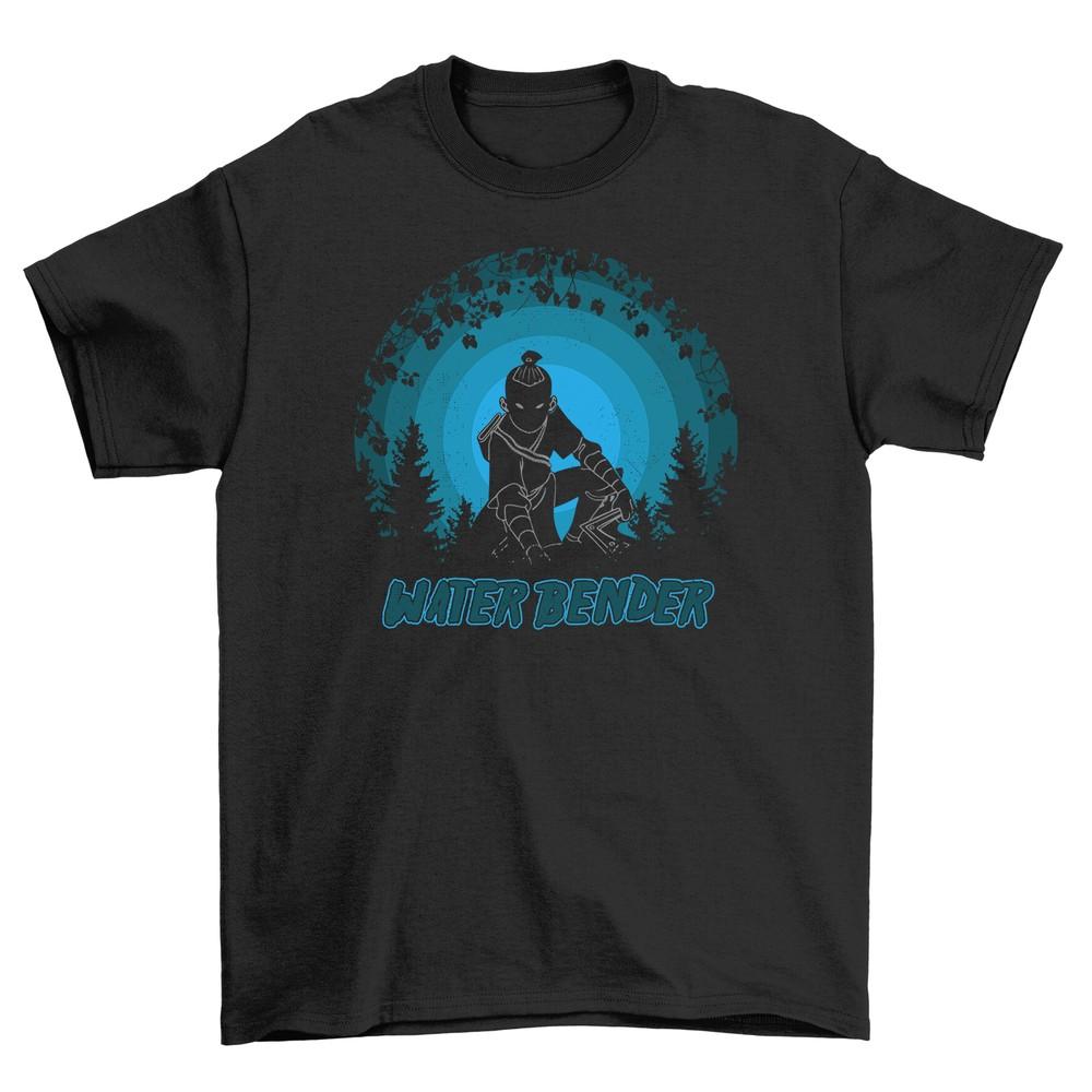 

Water Bender Bear in the Woods - Funny T-Shirt for Nature Lovers! Unisex Design, 4XL
