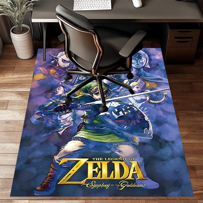 Game Zelda Printed Area Rug Carpet for Bedroom Living Room Home Decor Rugs Mat Non Slip Mat Rug for Bedside